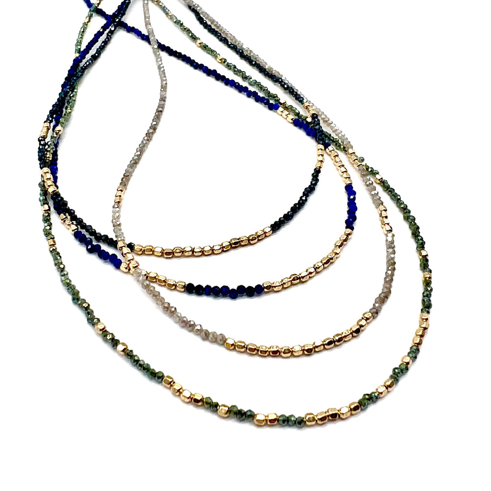 Silver + Gold Layering Necklace - 16"