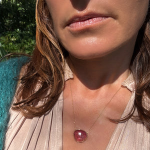14K Tourmaline Pendant Necklace