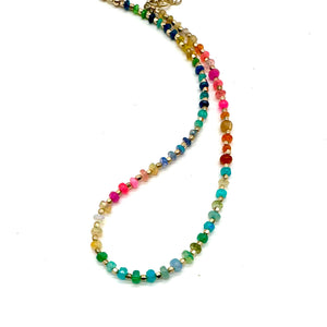 Rainbow Opal Necklace -16-26”