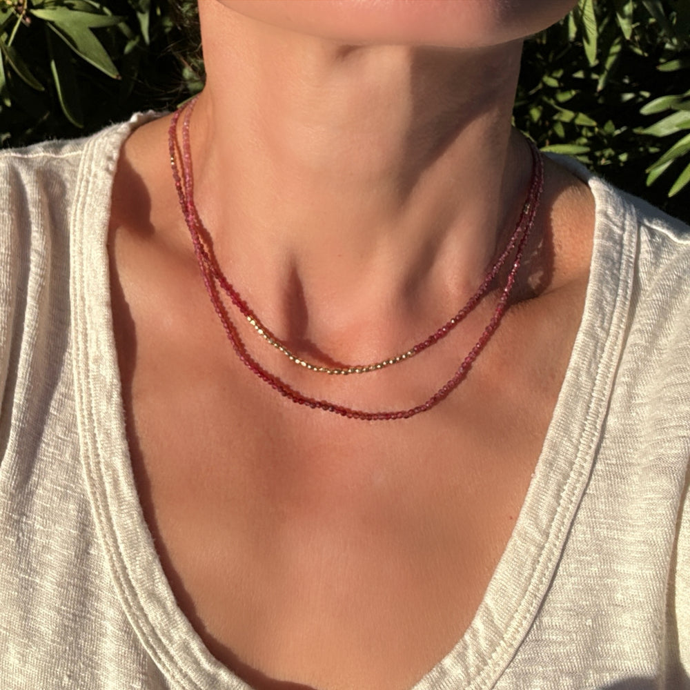 Ombre Spinel Necklace - 16.75"