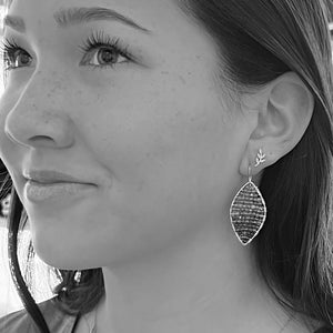 Gold Marquise Earrings in Tanzanite, Medium
