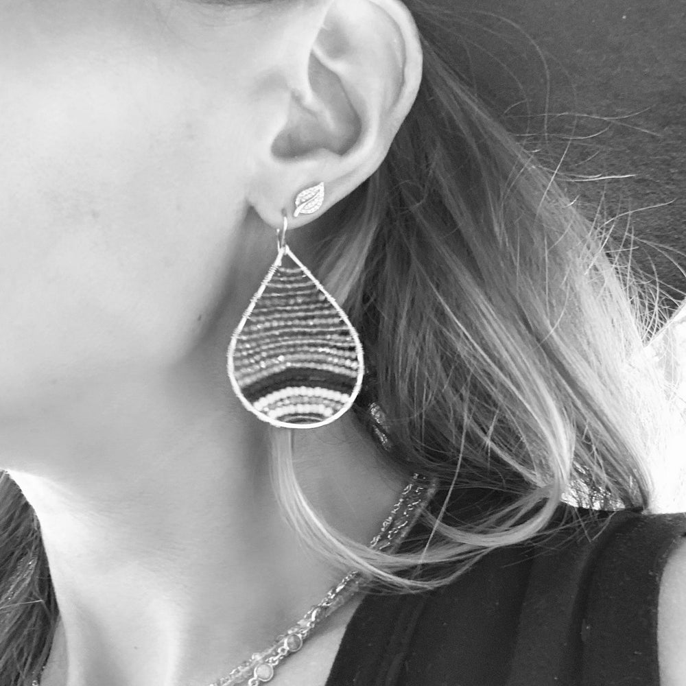 Gold Teardrop Earrings in Isola Bella, Medium