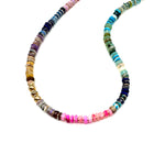 Multi-Colored Heishi Stone Necklace - 17"