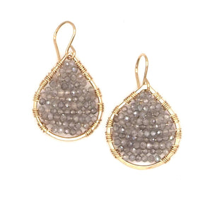 Gold Teardrop Earrings, Small