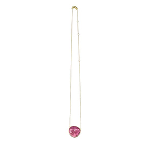 14K Tourmaline Pendant Necklace