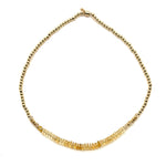 Citrine + Gold Necklace - 17.5"