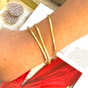 Gold Stacking Bangles