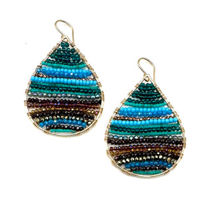 Gold Teardrop Earrings in Sierra