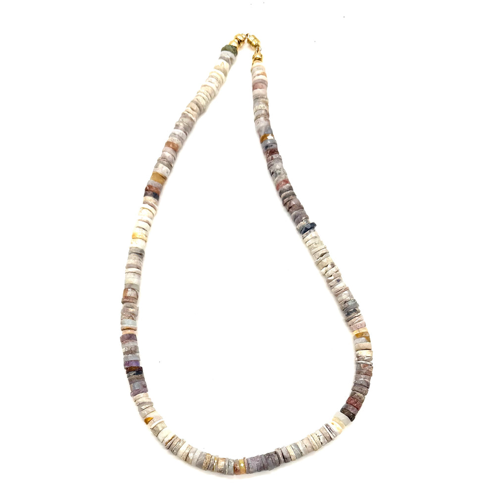 Australian Opal Heishi Necklace - 17"