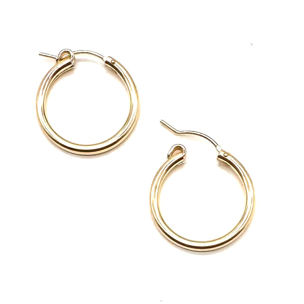 Everyday Gold Filled Hoops, 22 mm