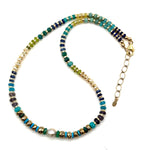 Multi-Stone + Pearl Necklace - 18"