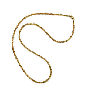 Triple Wrap Bracelet - Citrine + Gold Filled Rondelles