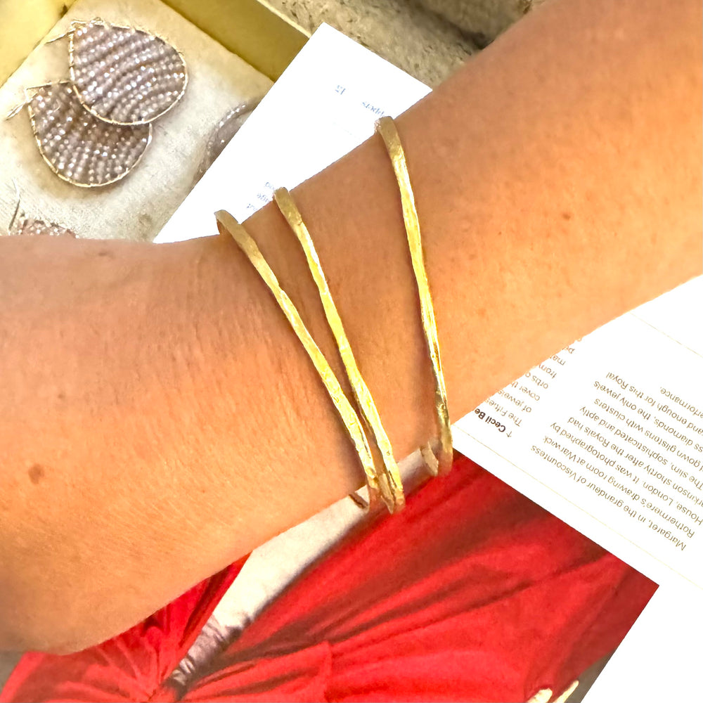 Gold Stacking Bangles - set of 3