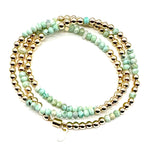 Triple Wrap Bracelet - Amazonite