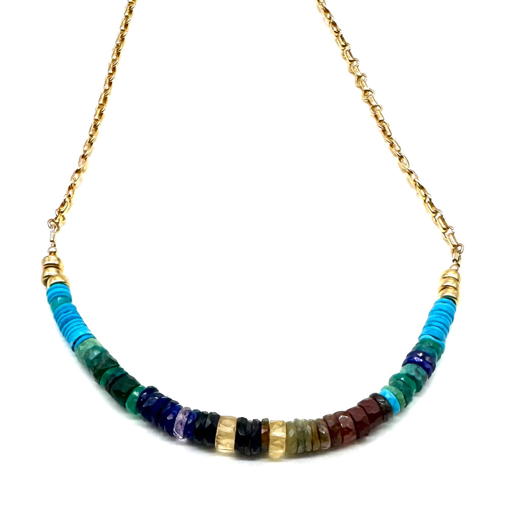 Vibrant Blue Earth Turquoise Necklace