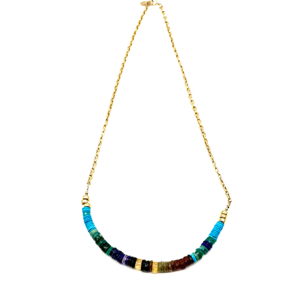 Vibrant Blue Earth Turquoise Necklace