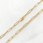 Gold Filled Paperclip Necklace