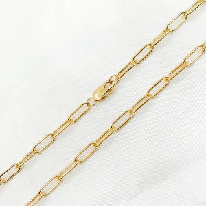 Gold Filled Paperclip Necklace