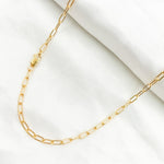 Gold Filled Paperclip Necklace - 16"