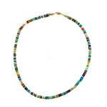Opal Color Wheel Necklace - Multi Stone, 17.5”