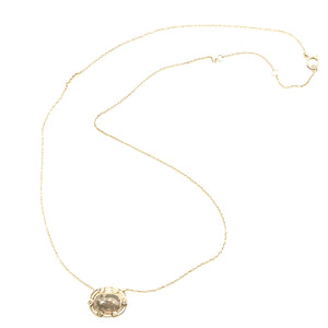 14K Gold + Raw Diamonds Pendant Necklace