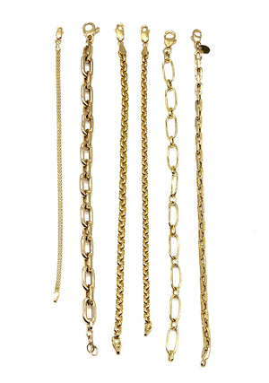 14K Gold Fat Loop Chain Bracelet