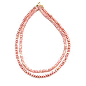 Peruvian Pink Opal Necklace - 18”