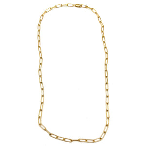 14K Gold Filled Paperclip Chain - 16 inches