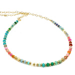 Rainbow Opals + Gold Filled Chain - 22"