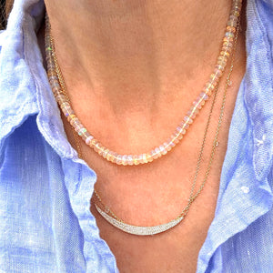 Ethiopian Opal Beaded Necklace - 16"