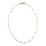 Freshwater Pearl + Gold Necklace - 16"