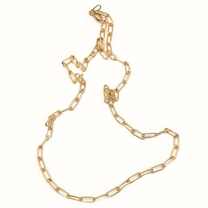 
            
                Load image into Gallery viewer, Gold Filled Paperclip Chain Necklace, 18”
            
        