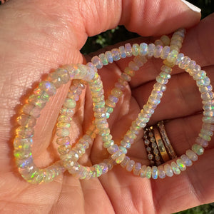 Ethiopian Opal Beaded Necklace - 16"