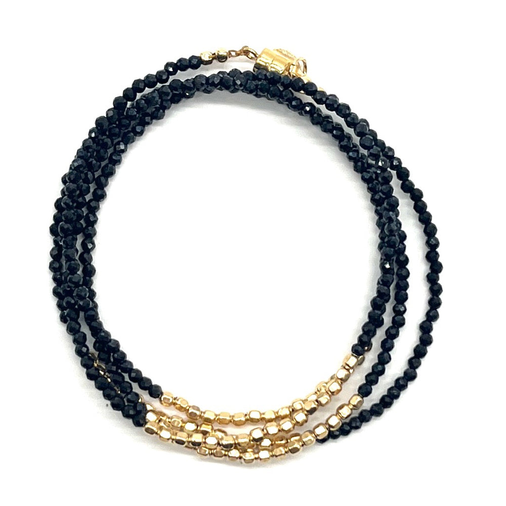 Quadruple Wrap Bracelet - Midnight