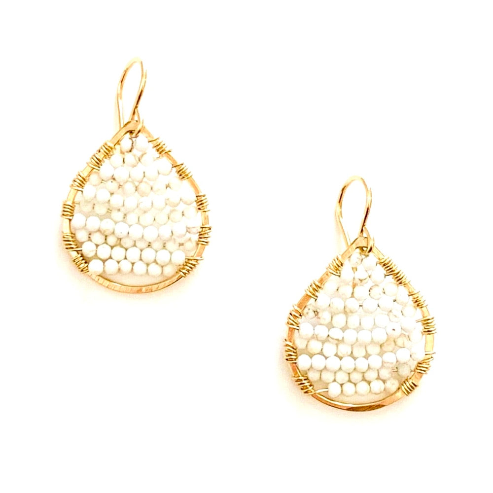 Gold Teardrop Earrings, Small