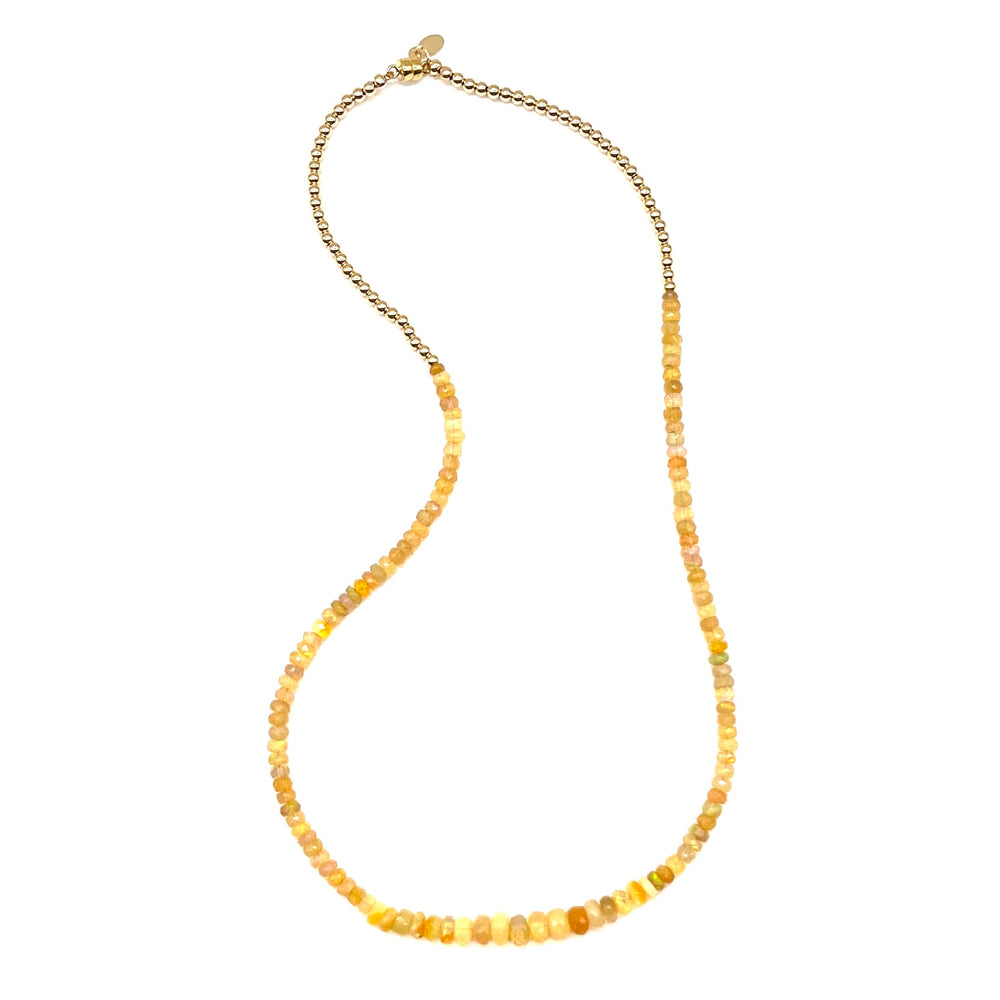 Opal Beaded Necklace - 18"