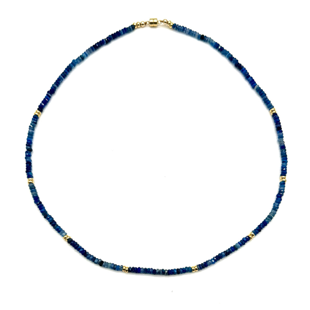 Faceted Kyanite Necklace - 17"