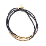 Triple Wrap Bracelet - Sapphire 2mm