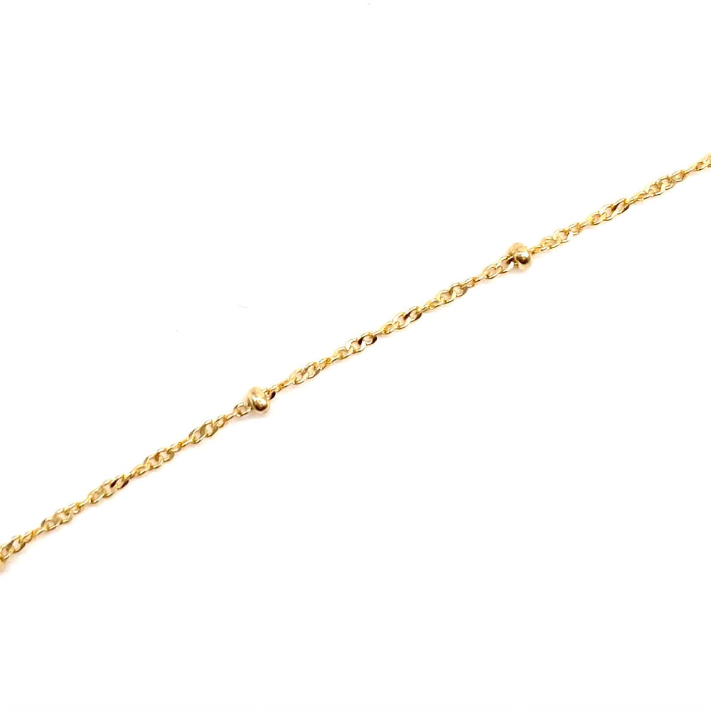 14K Gold Satellite Chain Necklace - 18"