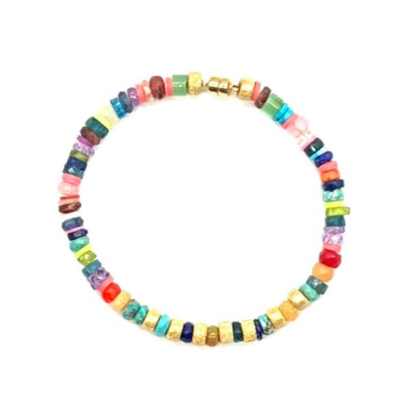 Candy Color Wheel Magnet + Gold Stardust Bracelet