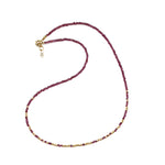 Layering Necklace in Rhodolite - 17"