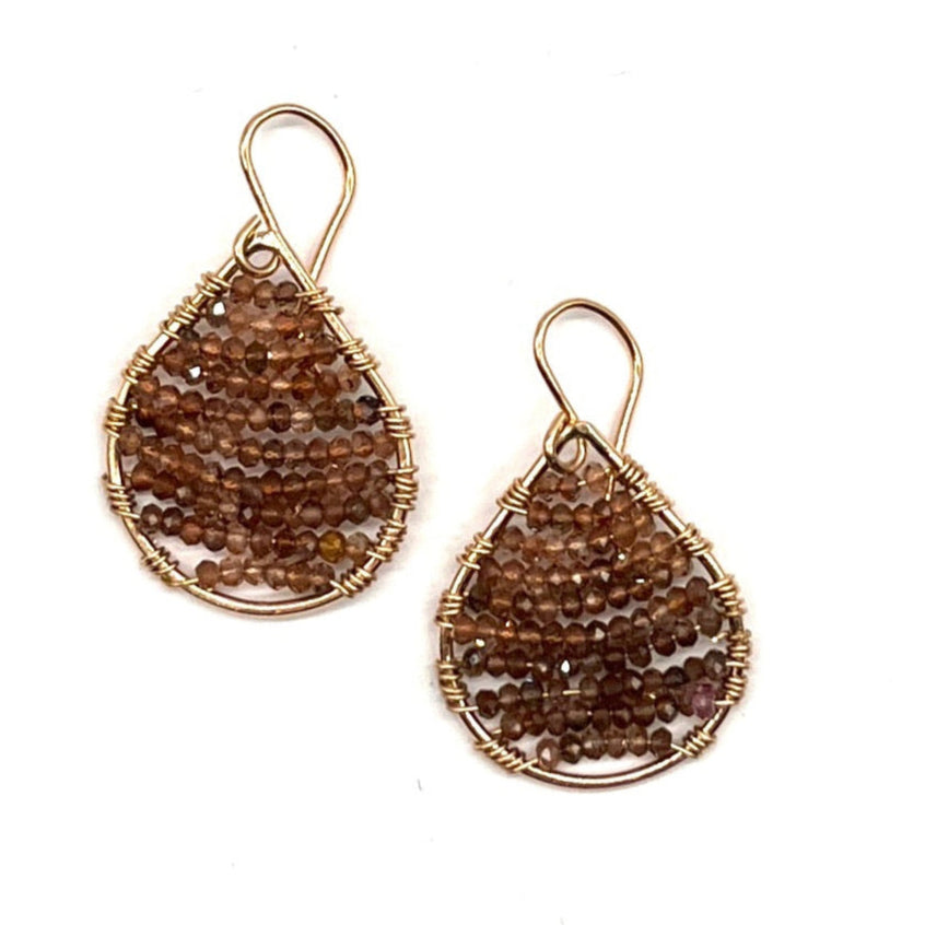 Gold Teardrop Earrings, Small