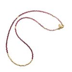 Ombre Spinel + Gold Necklace - 16"