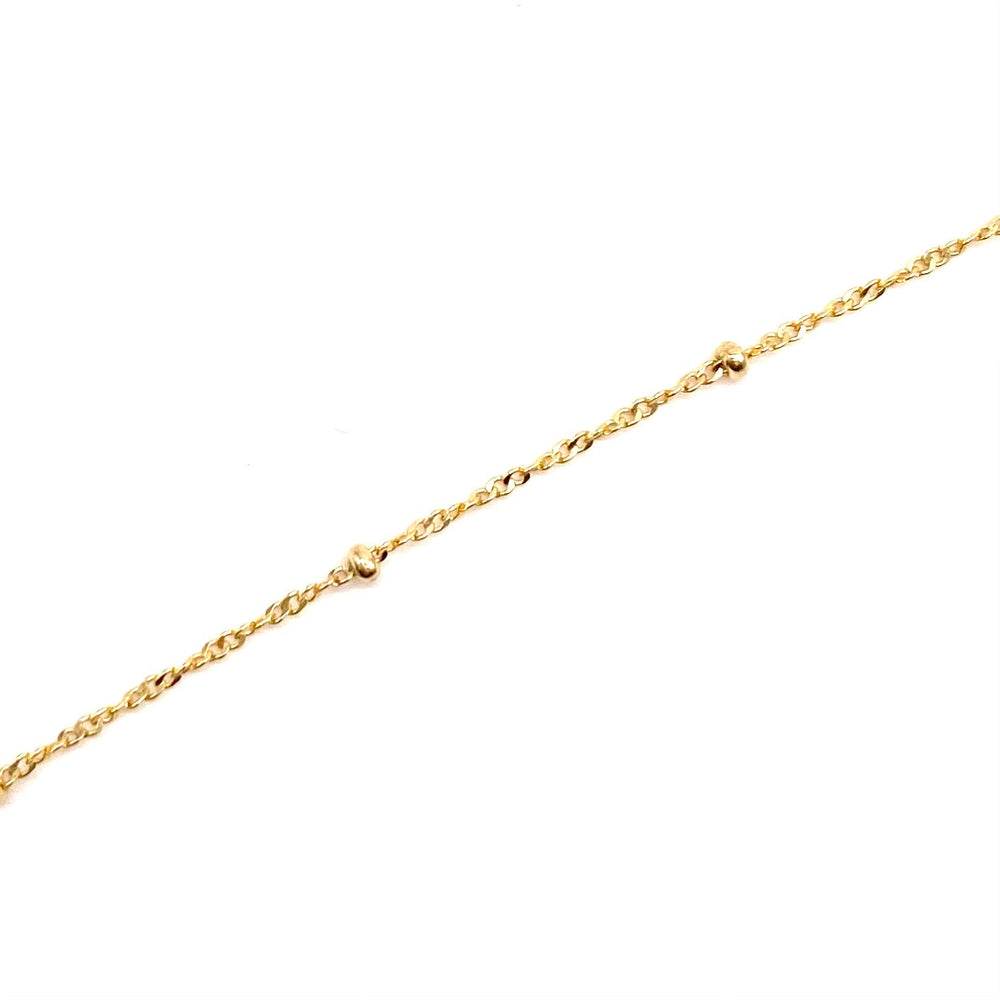 14K Gold Satellite Chain Necklace - 20 inches
