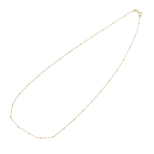 14K Gold Satellite Chain Necklace - 18"