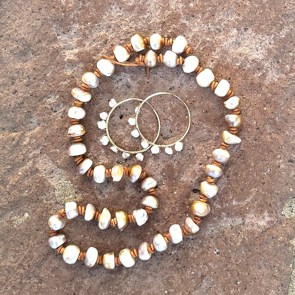 Freshwater Pearl Necklace - 21"