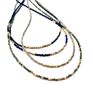 
            
                Load image into Gallery viewer, Silver + Gold Layering Necklace - 16&amp;quot;
            
        