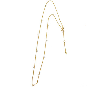 14K Gold Necklace with Diamonds