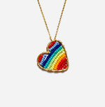 CH x CG Rainbow Love Drop Necklace, Gold