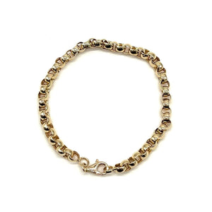 14K Gold Italian Link Chain Bracelet